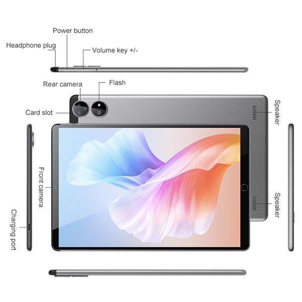 P50 Tablet PC, 10.1 inch, 1GB+16GB, Android 5.1 MT6592 Quad Core 1.6GHz, Support WiFi, BT, OTG (Grey)