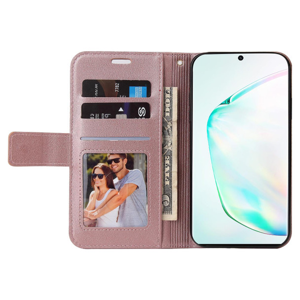 For Samsung Galaxy Note10+ GQUTROBE Right Angle Leatherette Phone Case(Rose Gold)