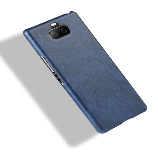 Sony Xperia 8 Shockproof Litchi Texture PC + PU Case(Blue)