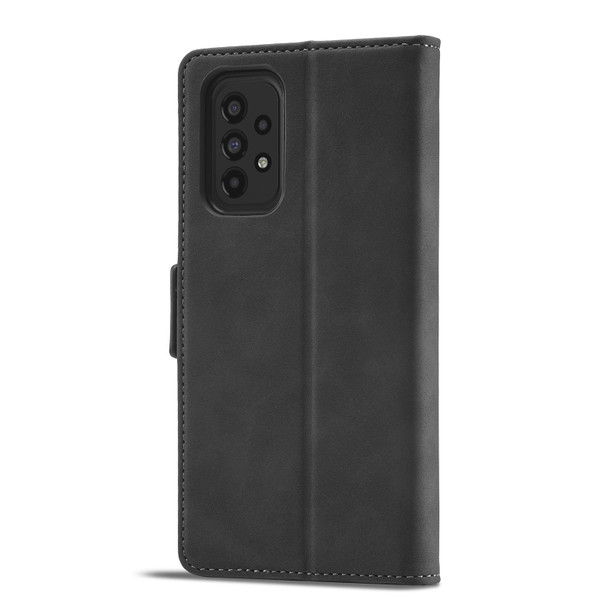 For Samsung Galaxy A53 5G Forwenw Dual-side Buckle Leatherette Phone Case(Black)