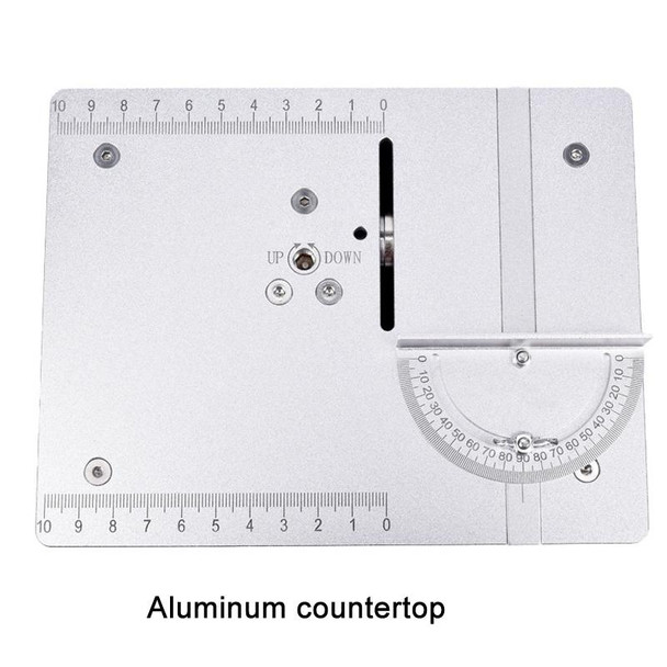 S3  96W Liftable Table Mini Table Saw Aluminum Cutting Machine,Spec: Black Standard(US Plug)