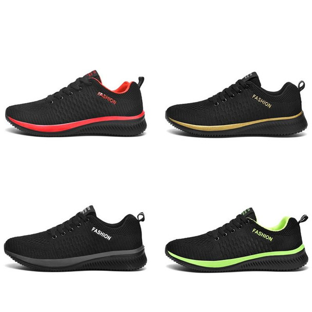 JD-9088 Autumn Fly Woven Soft Bottom Men Leisure Shoes Couple Running Shoes, Size: 40(Red Black)