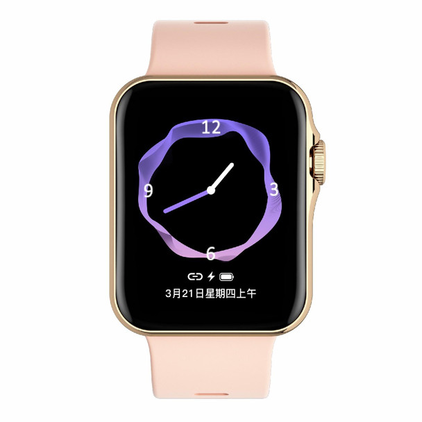 D07 1.7 inch Square Screen Smart Watch with Payment NFC Encoder(Gold)