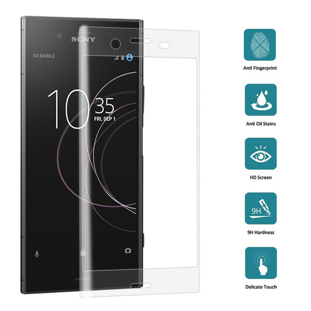 Sony Xperia XZ1 0.26mm 9H Surface Hardness 3D Full Screen Tempered Glass Screen Protector(Transparent)