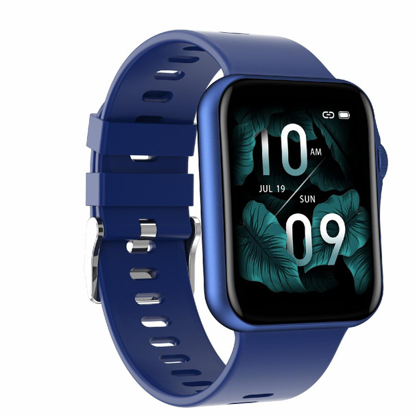 D07 1.7 inch Square Screen Smart Watch with Payment NFC Encoder(Blue)
