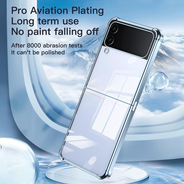 For Samsung Galaxy Z Flip3 5G Electroplating Airbag Shockproof Folding Phone Case(Rose Gold)