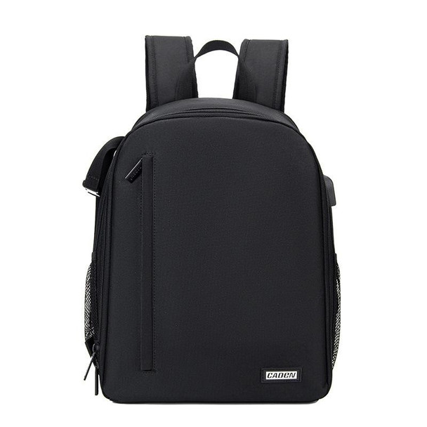 CADeN D6 IV Expandable Camera Backpack Shoulders Camera Lens Bag, Size:28 x 17 x 38cm(Black)