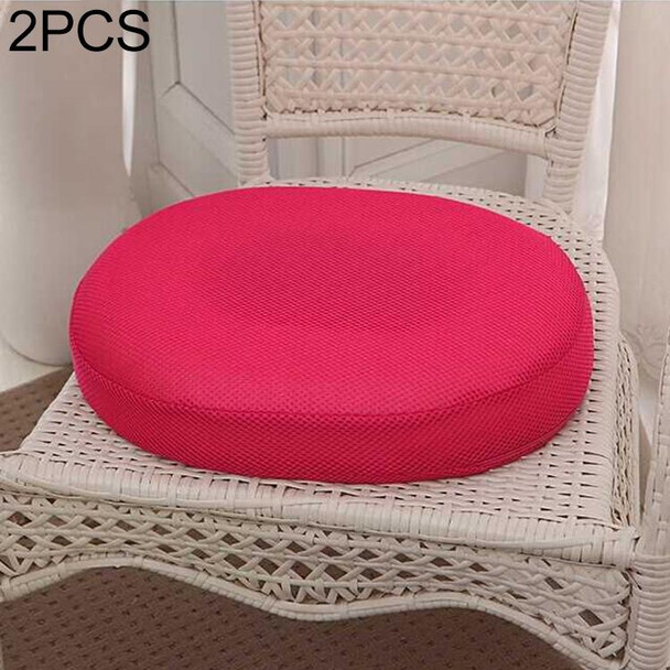 2 PCS Office Hollow Rebound Health Haemorrhoid Prevention Cushion Buttock Seat, Size: 40x32x7cm(Rose Red)