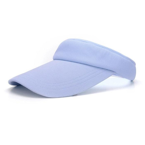 2 PCS Lightweight and Comfortable Visor Cap for Women in Outdoor Golf Tennis Running Jogging Adjustable Strap (Blue)