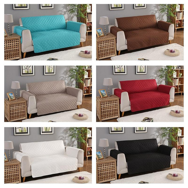 Reversible Machine Washable Sofa Couch Covers Anti-slip Recliner Sofa Protective Mat for Pet Dogs Cats, Size:190x196cm(Khaki)