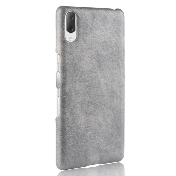 Shockproof Litchi Texture PC + PU Case for Sony Xperia L3 (Grey)