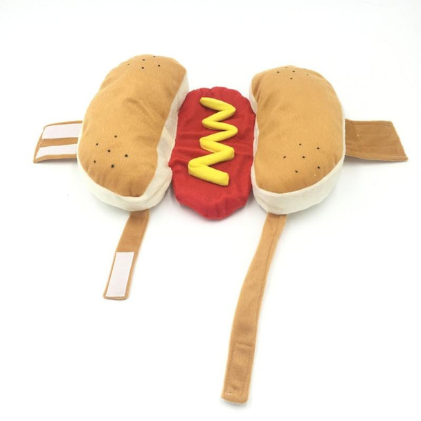 Hot Dog Style Pet Dog Cat Halloween Party Costume Clothes, Size:M