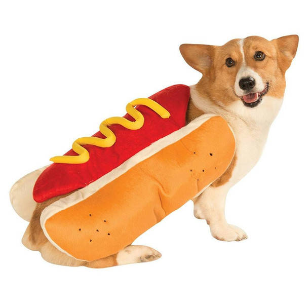 Hot Dog Style Pet Dog Cat Halloween Party Costume Clothes, Size:M