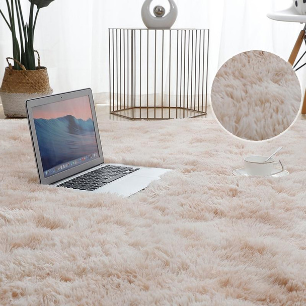 Luxury Rectangle Square Soft Artificial Wool Sheepskin Fluffy Rug Fur Carpet, Size:120x160cm(Rose Red)