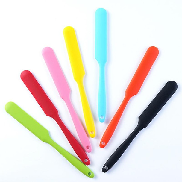 10 PCS Long Silicone Spatula Butter Cake Cream Scraper Baking Tool(Orange)