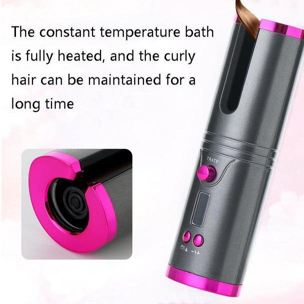 Portable USB Charging Wireless Curler Lazy Automatic Curling Rod(Patented White)