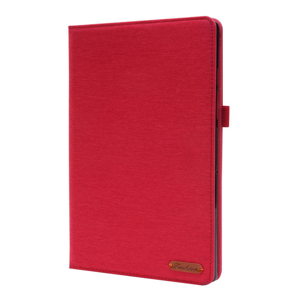 Lenovo M10 Plus 10.3 inch TB-X606 / TB-X606F Horizontal Flip TPU + Fabric PU Leather Tablet Case(Red)