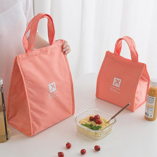 Portable Lunch Picnic Portable Food Insulation Storage Bag, Size:S  20x23x14cm(Orange)