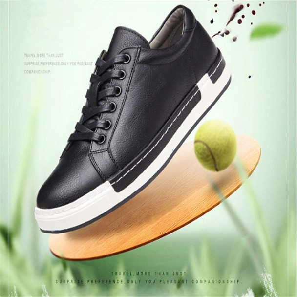 Baroque Shoes Casual PU Leatherette Sports Shoes for Men, Size:39(Black)