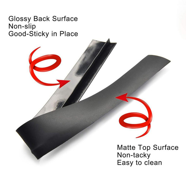 2 PCS 25 inches Gas Stove Slit Strip Antifouling Dustproof Waterproof Kitchen Sealing Strip(Transparent)