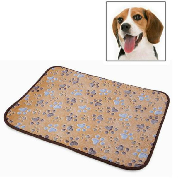 Pet Double-sided Mat Vine Cushion Kennel Cat Blanket Mat, Size:L (Light Coffee)