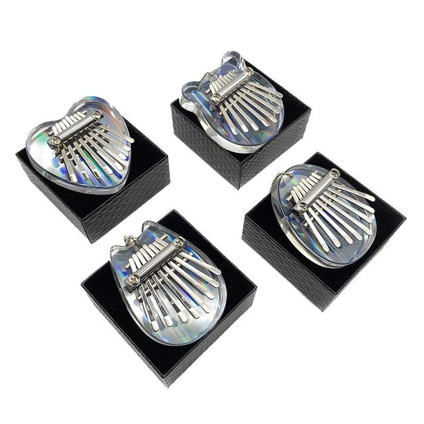 Mini Dazzle Acrylic 8 Tone Thumb Piano Kalimba Musical Instruments(Egg)