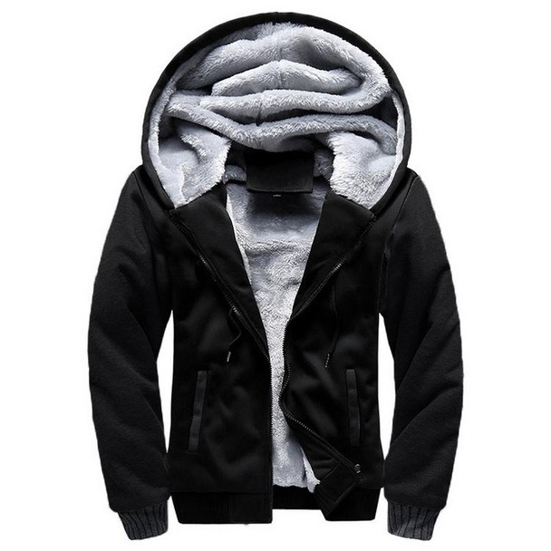Winter Parka Men Plus Velvet Warm Windproof Coats Large Size Hooded Jackets, Size: 4XL(Gray)