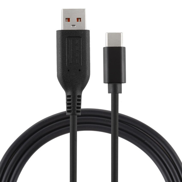 Yoga 3 Interface to Type-C / USB-C Male Power Adapter Charger Cable for Lenovo Yoga 3, Length: About 1.8m (Black)