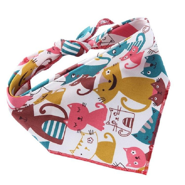 2 PCS Cotton Cartoon Print Pet Saliva Towel, Size:L 73x50x50cm(SJJ24 Christmas Elk)