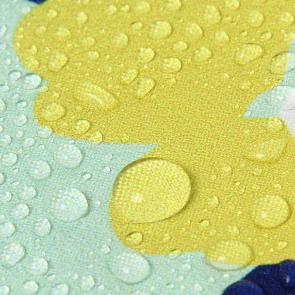 Illustration Folding Black Glue Sun Umbrella Tri-fold Sunny Rain Umbrella, Style:Automatic(Fanghua)