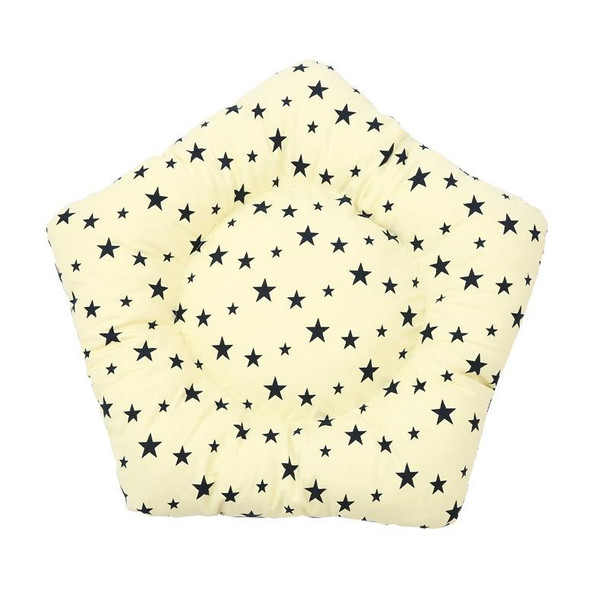 Cotton Canvas Pet Tent Cat and Dog Bed with Cushion, Specification: Large 606070cm(Beige Navy Star)