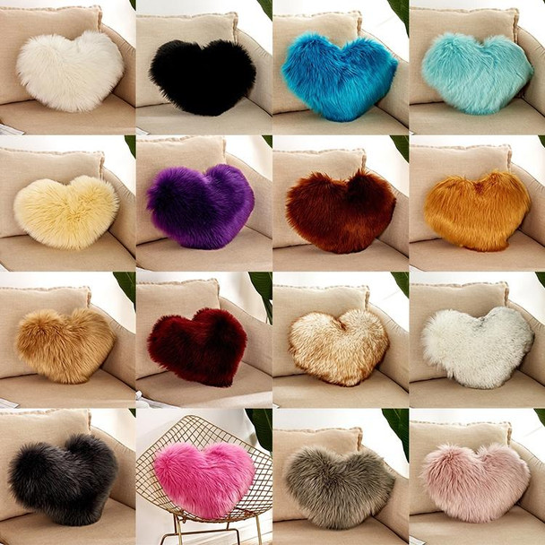 Home Cushion Pillow can be Washed without Core Heart-shaped Pillowcase, Size: 40x50cm(White)
