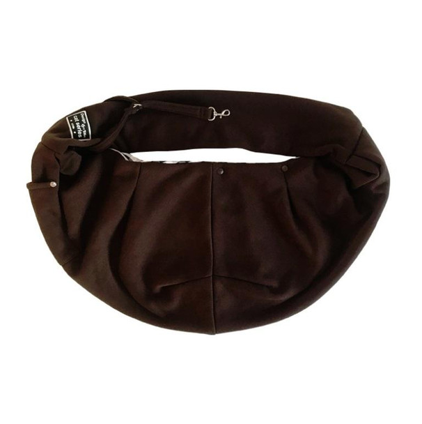 Pet Outing Carrier Bag Cotton Messenger Shoulder Bag, Colour: Brown