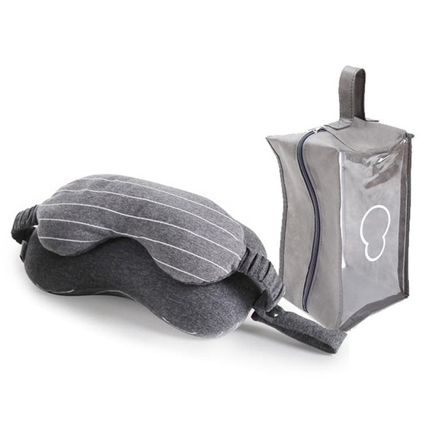 Business Travel Portable Pillow Eye Protection(Dark Grey)