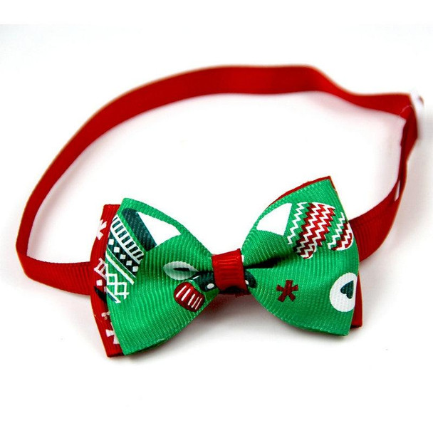 5 PCS Christmas Holiday Pet Cat Dog Collar Bow Tie Adjustable Neck Strap Cat Dog Grooming Accessories Pet Product(2)