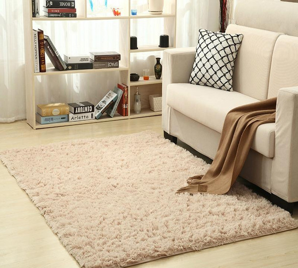 Shaggy Carpet for Living Room Home Warm Plush Floor Rugs fluffy Mats Kids Room Faux Fur Area Rug, Size:80x160cm(Beige)