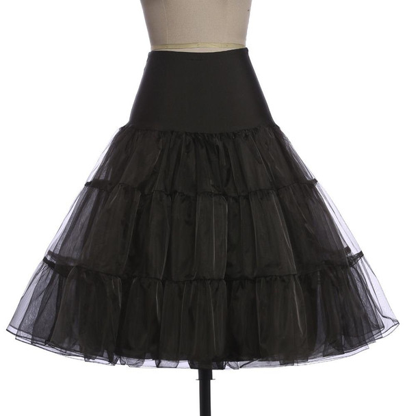 2 PCS Boneless Skirt Rock Ball Pettiskirt Short Skirt, Size:One Size(Black)