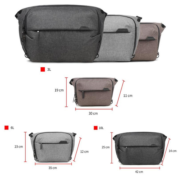 Portable Waterproof Photography SLR Camera Messenger Bag, Color: 3L Light Gray