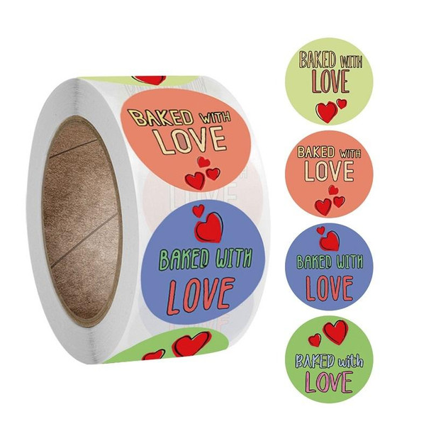 10 PCS Round Kraft Paper Thank You Sticker Party Gift Tag(A-163)