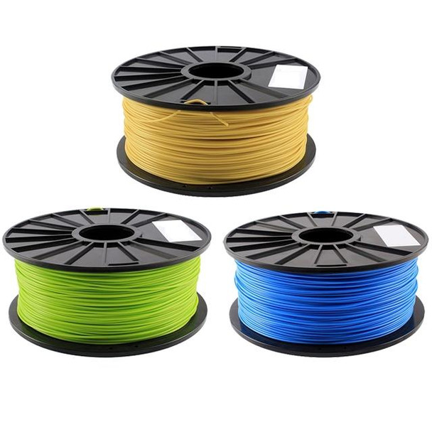 PLA 1.75 mm Luminous 3D Printer Filaments, about 345m(Yellow)