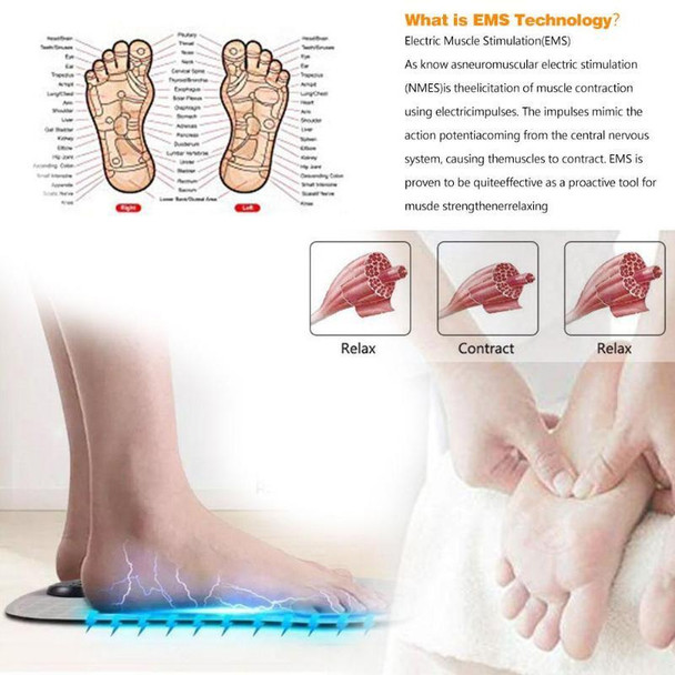 EMS Micro-current Smart Foot Pad Foot Massage Physical Therapy (Rechargeable Version)