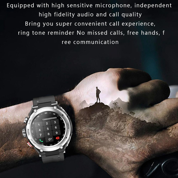 T92 1.28 inch IPS Touch Screen 2 in 1 Bluetooth Headset Smart Watch, Support Heart Rate Monitoring/Bluetooth Music(Black)