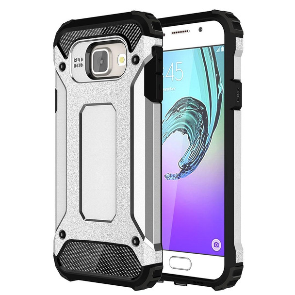 For Galaxy A3 (2016) / A310 Tough Armor TPU + PC Combination Case(Silver)