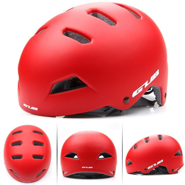 GUB V1 Professional Cycling Helmet Sports Safety Cap, Size: M(Red)