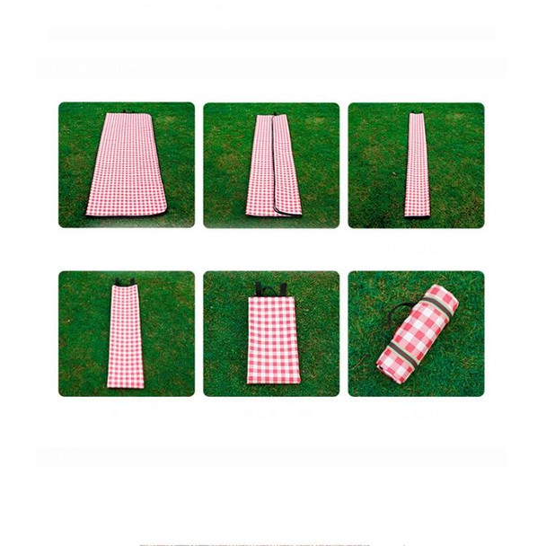 140x200 CM Camping Camping Moistureproof Outdoor Picnic Mat Beach Mat, Specifications (length * width): 140x200cm(Picnic Mat B Red Plaid)