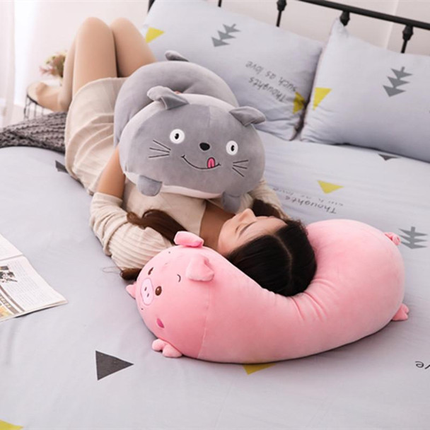 New Soft Animal Cartoon Pillow Cushion Cute Fat Dog Cat Totoro Penguin Pig Frog Plush Toy 60cm(dog)