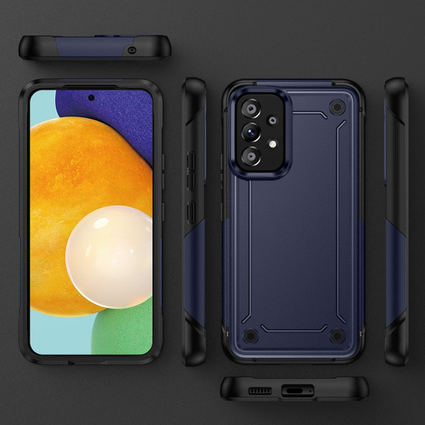For Samsung Galaxy A32 4G 2 in 1 Soft TPU Hard PC Phone Case(Blue)