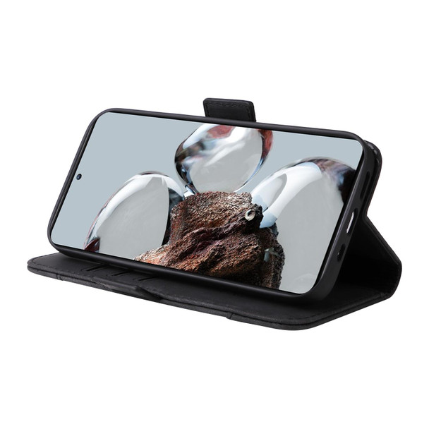 For Xiaomi 12T / 12T Pro / K50 Ultra BETOPNICE Dual-side Buckle Leather Phone Case(Black)
