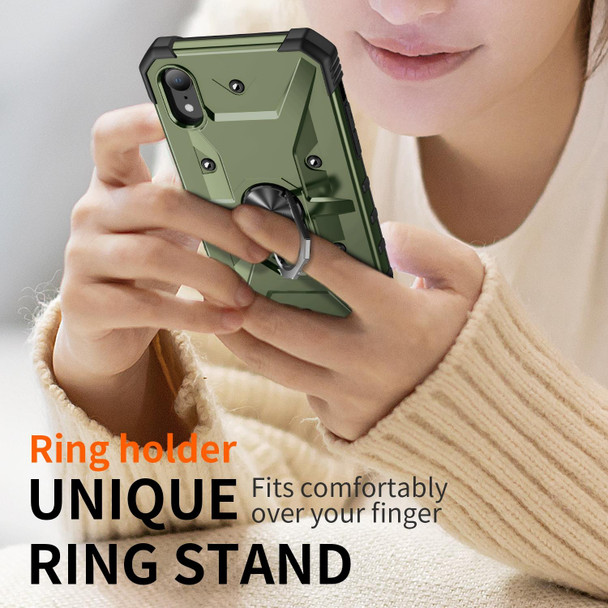 For iPhone XR Ring Holder Phone Case(Blue)