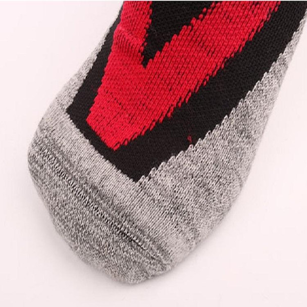 Ski Socks Outdoor Sports Thick Long Sweat-absorbent Warm Hiking Socks, Size:35-39(Dark Blue)